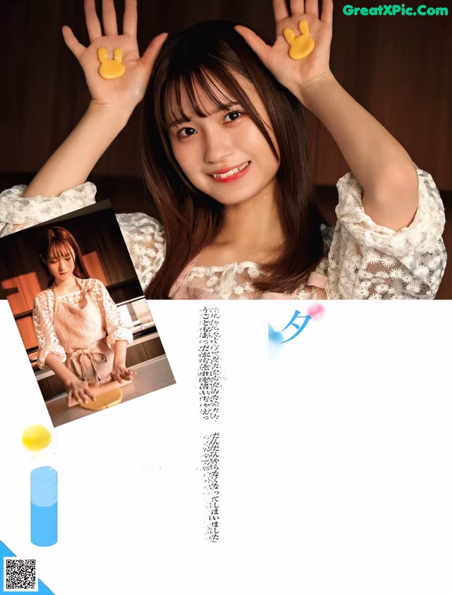 A woman in a white dress holding up two yellow rubber ducks.